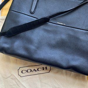 Coach Black Leather Borough Satchel